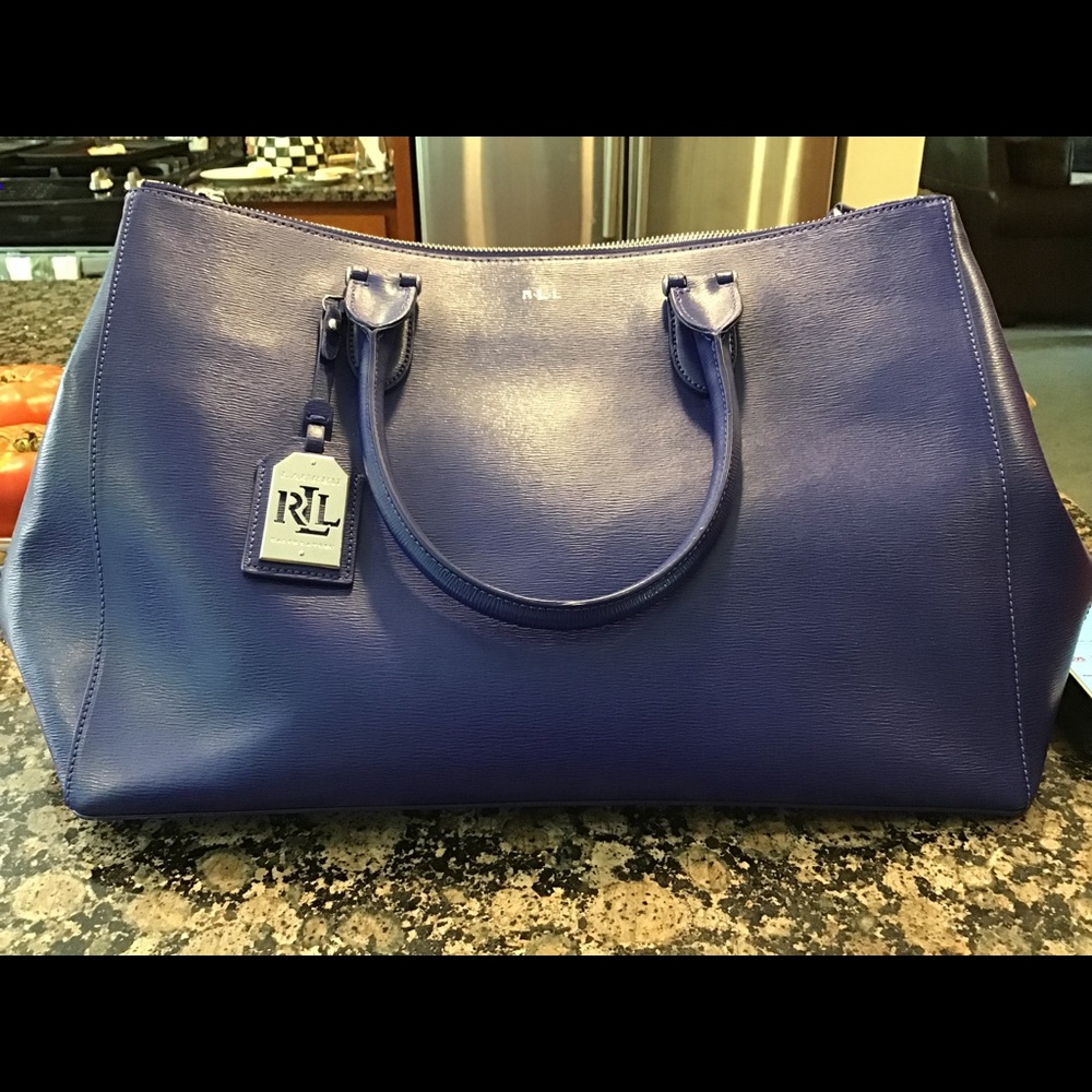Ralph Lauren Large Double zip Satchel